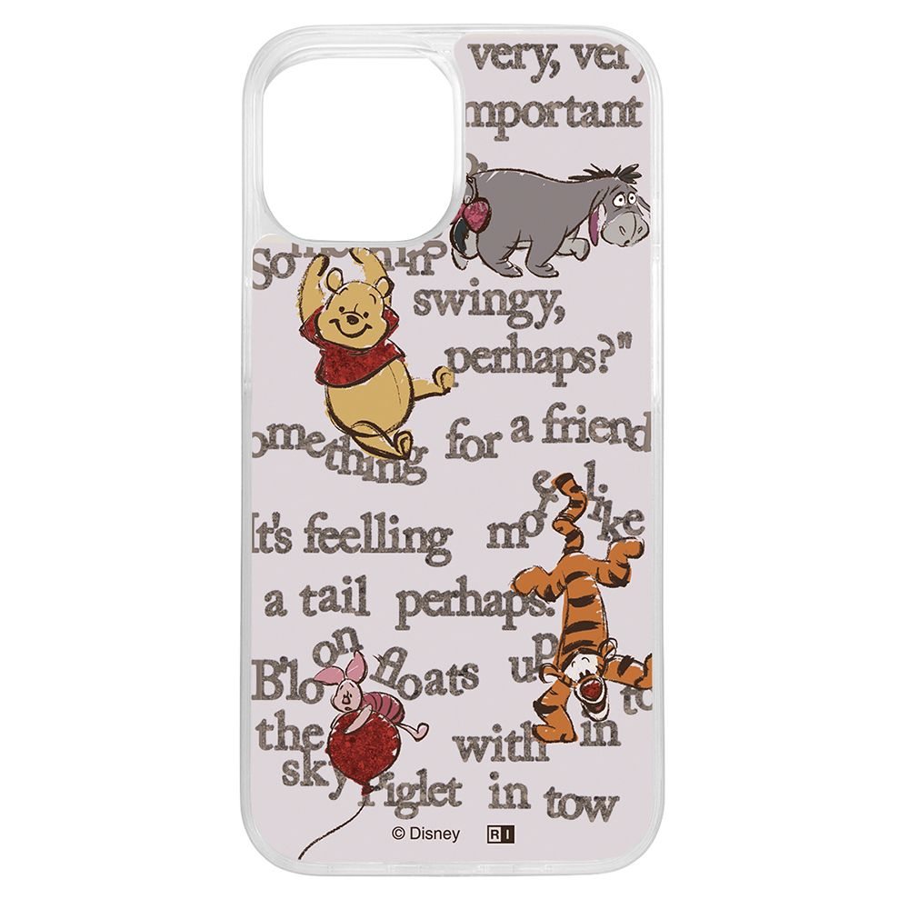 プーと仲間たち_英文 ラメ グリッターケース 【受注生産】