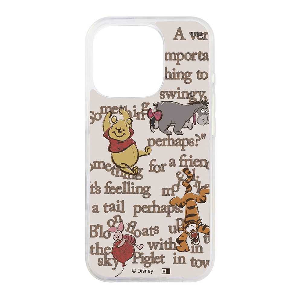 プーと仲間たち_英文 ラメ グリッターケース 【受注生産】