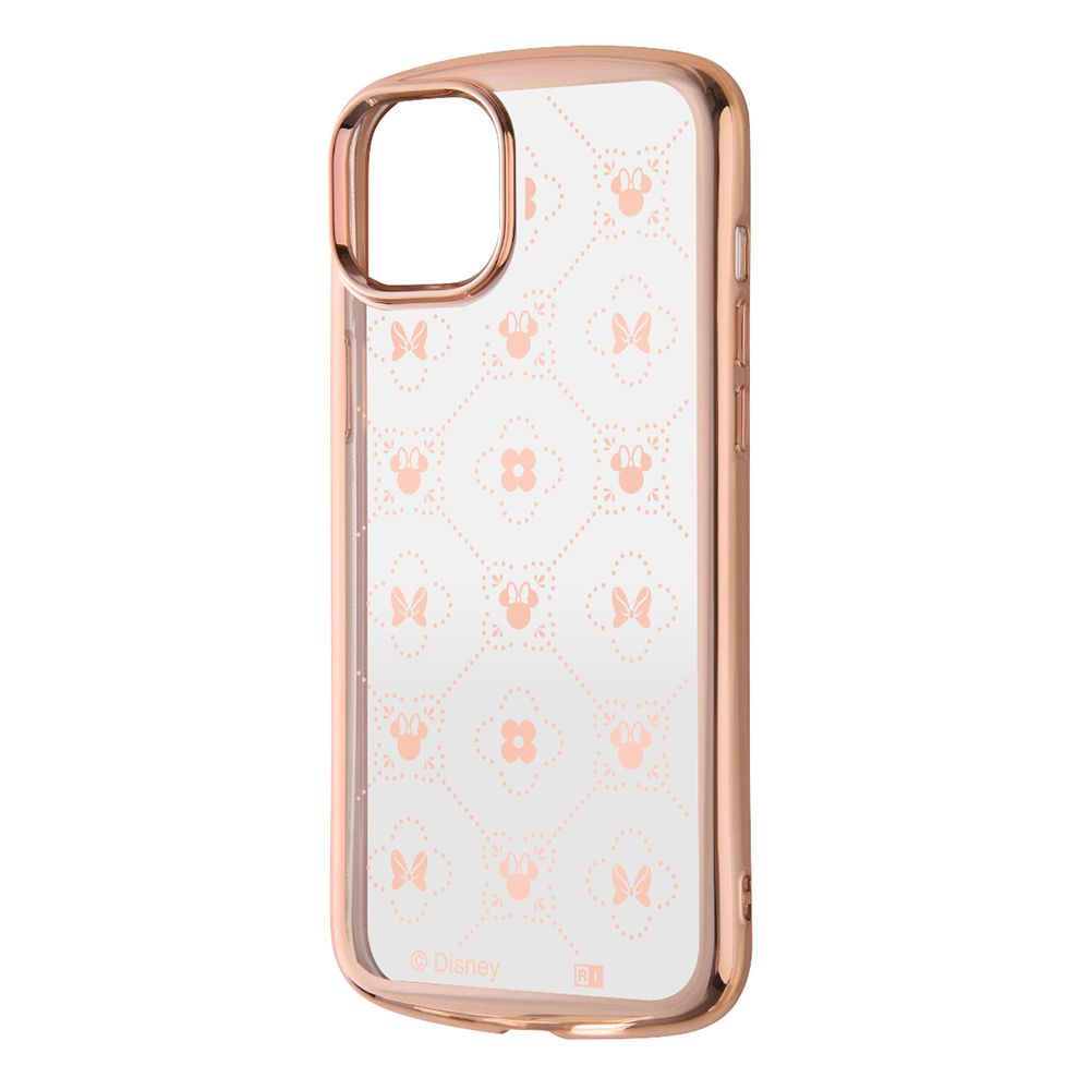 ミニーマウス総柄_メタリック 耐衝撃 TPUソフトケース METAMORU