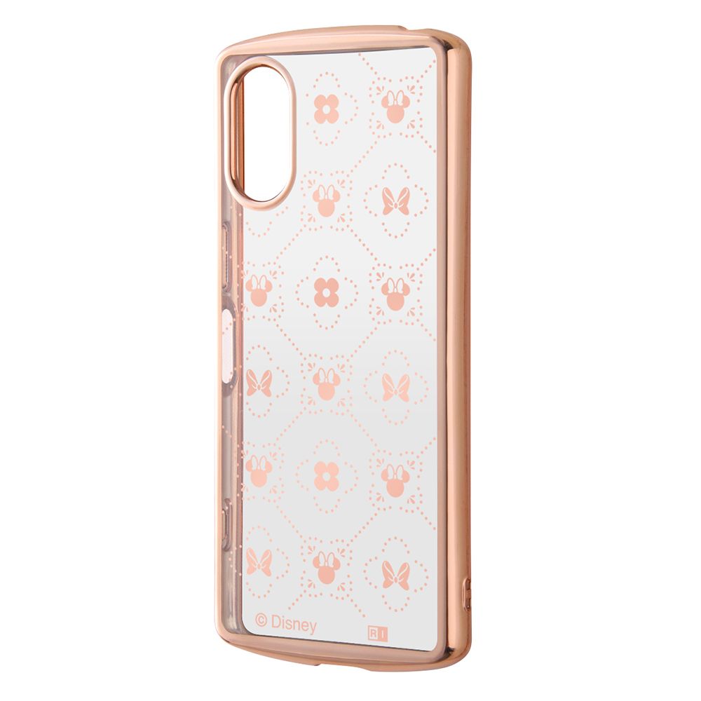 ミニーマウス総柄_メタリック 耐衝撃 TPUソフトケース METAMORU