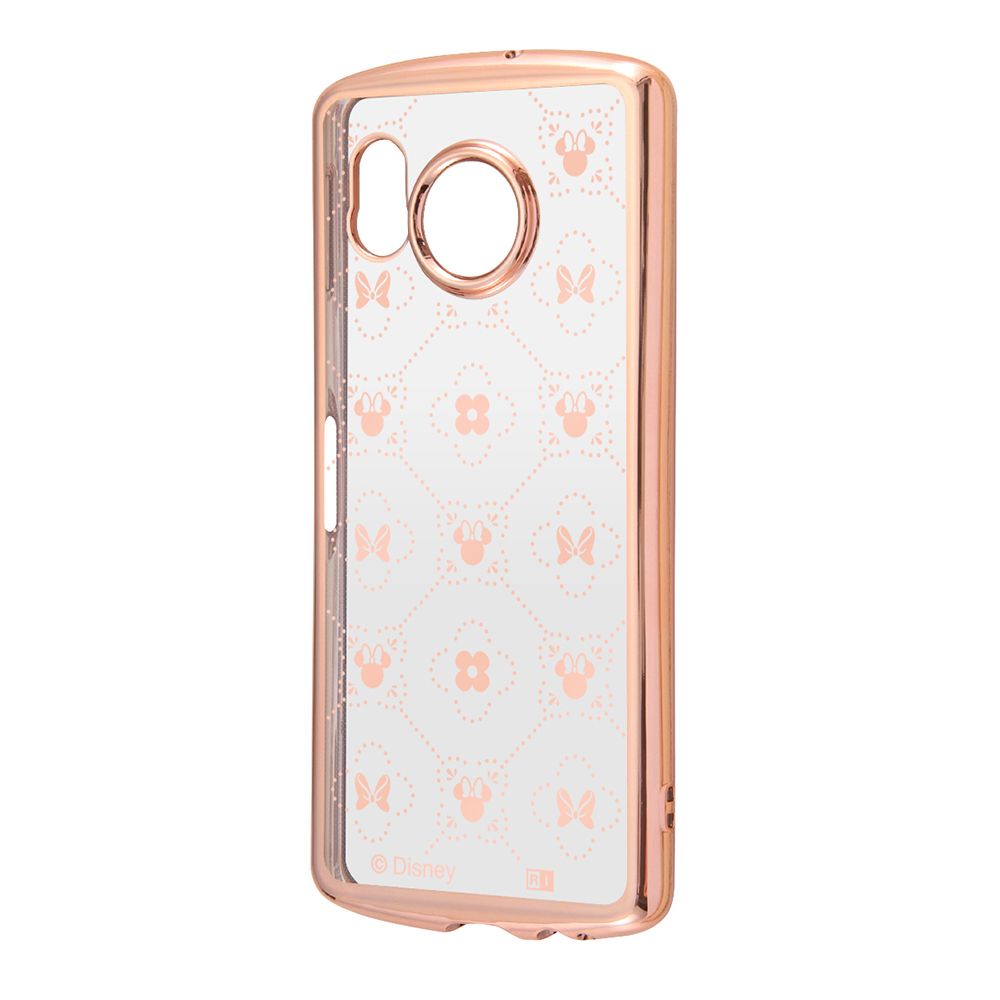 ミニーマウス総柄_メタリック 耐衝撃 TPUソフトケース METAMORU