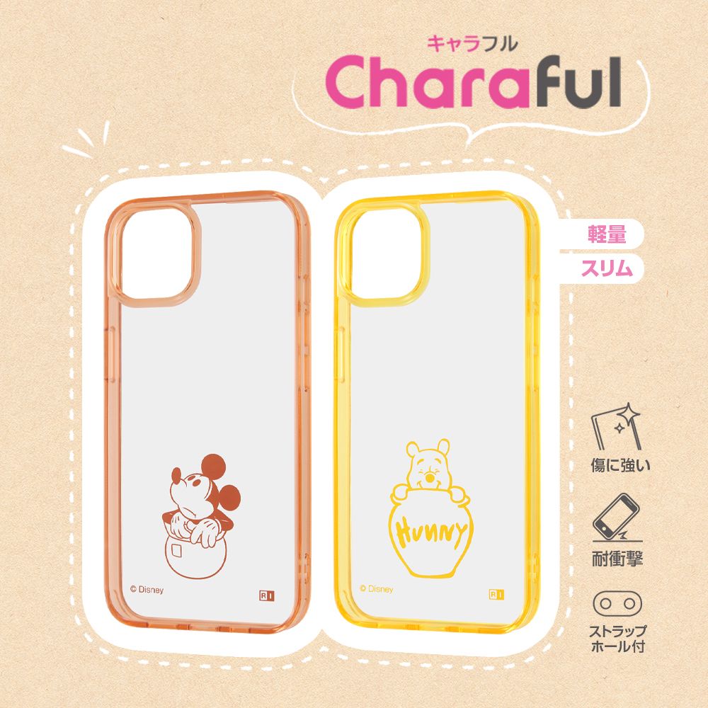 『ディズニーキャラクター』/ハイブリッドケース Charaful/ミッキーマウス