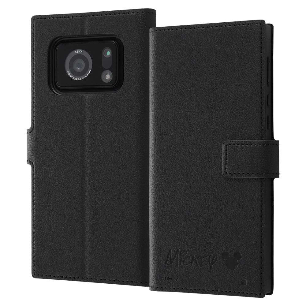 『ディズニーキャラクター』/耐衝撃 手帳型レザーケース/ミッキーマウス