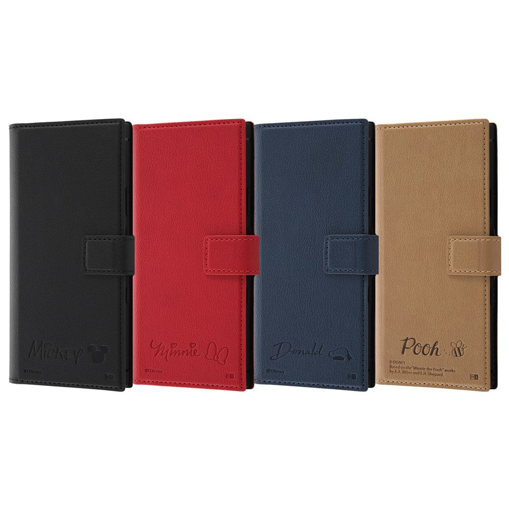 Xperia Ace II 『ディズニーキャラクター』／耐衝撃 手帳型レザーケース／ミニーマウス