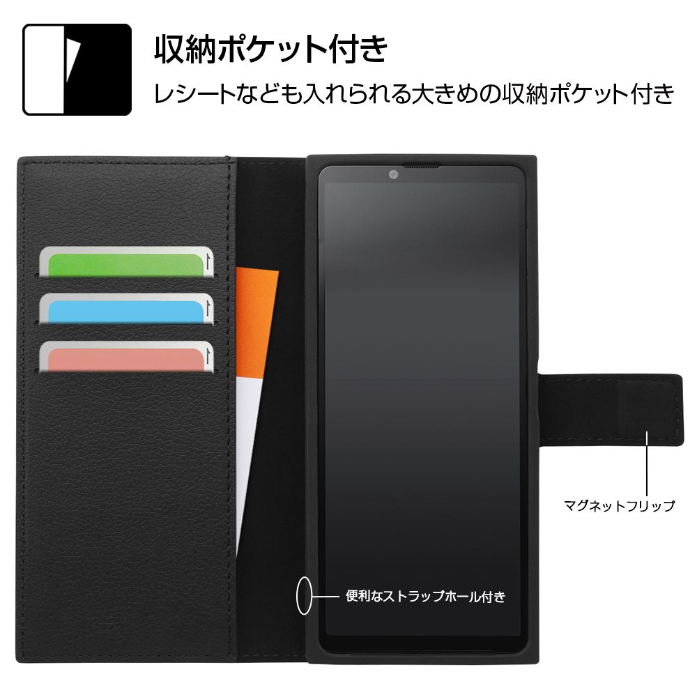 『ディズニーキャラクター』/耐衝撃 手帳型レザーケース/ドナルドダック