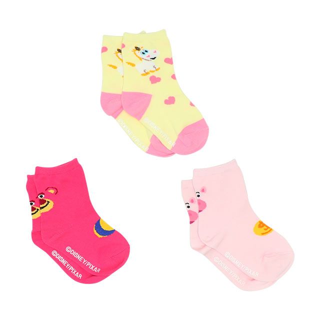 【ベビードール】トイ・ストーリー ソックスセット 8416 / Aセット バターカップ ハム ロッツォ ベビーサイズ キッズ くつ下 靴下 3足セット 3足組み 3点セット 10-13cm・13-15cm滑り止め付き