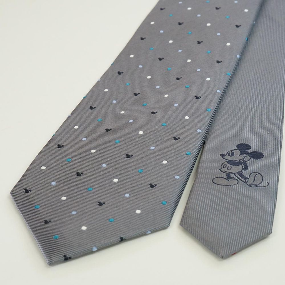 公式 ショップディズニー ディズニー ネクタイ タイピン ミッキードット柄 Box付