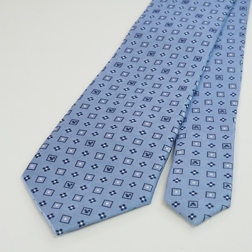 ディズニー／ネクタイ＆タイピン 　(ミッキー小柄　BOX付)