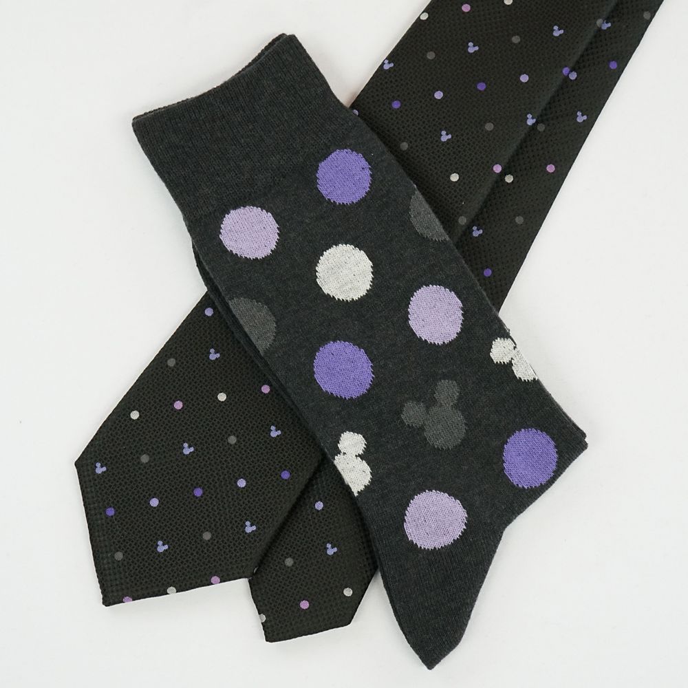 公式 ショップディズニー ディズニー ネクタイ ソックスセット ドット柄 ギフトbox付