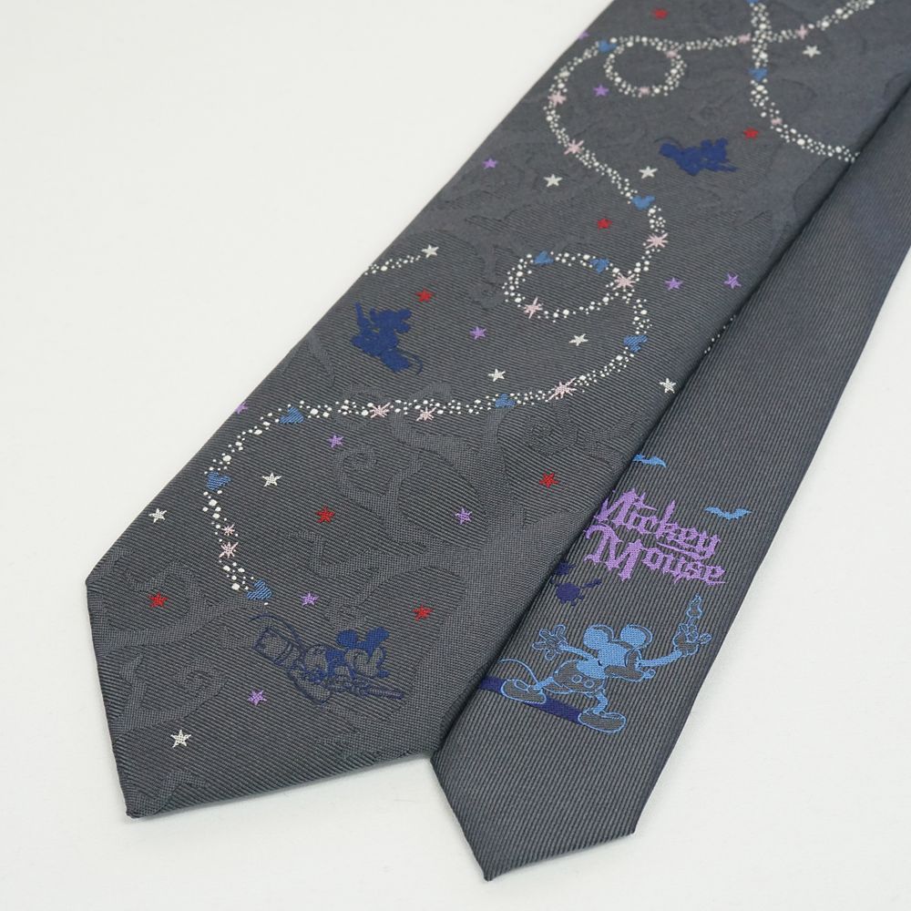 ディズニー／ネクタイ・ハロウィン 柄(星とホウキ）