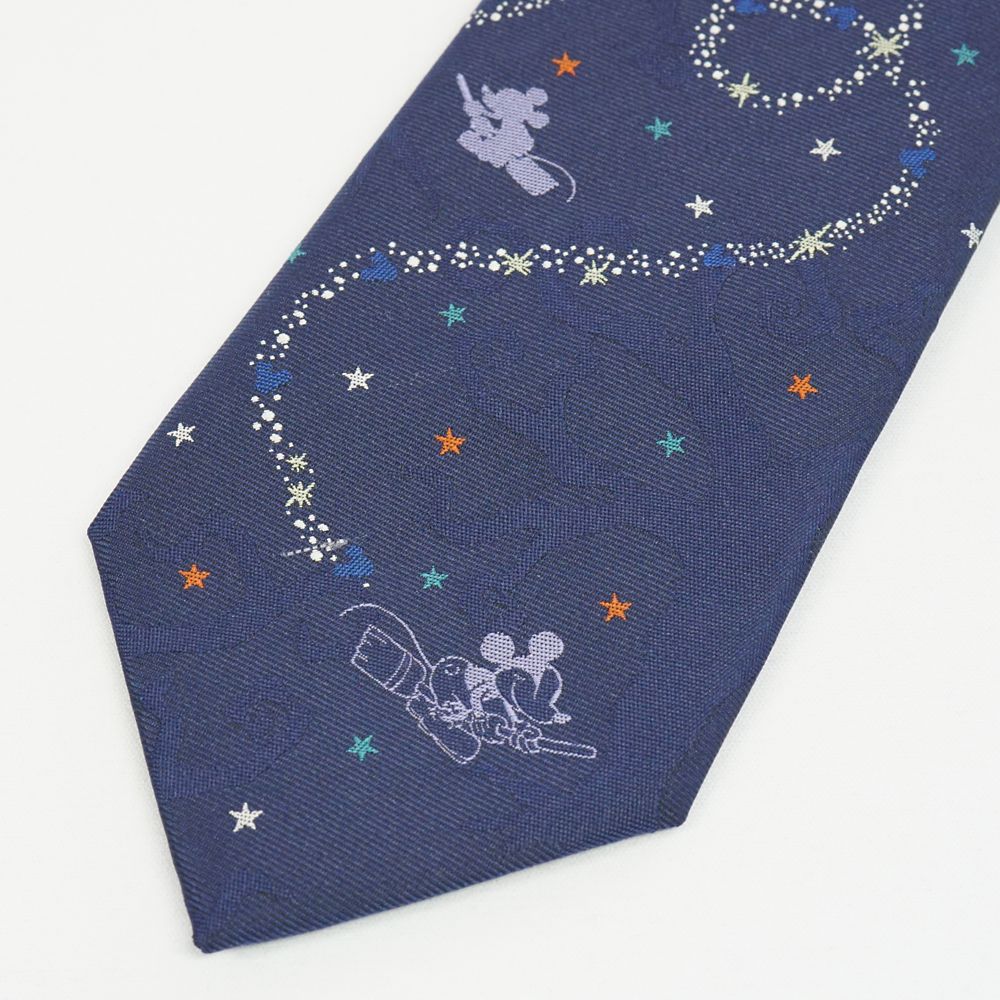ディズニー／ネクタイ・ハロウィン 柄(星とホウキ）