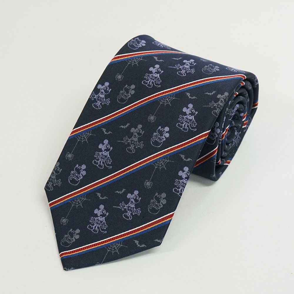 ディズニー／ネクタイ・ハロウィン 柄（ストライプ）
