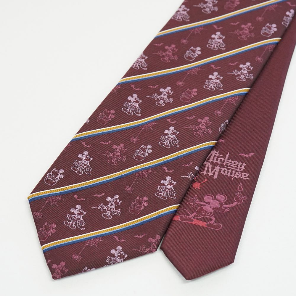ディズニー／ネクタイ・ハロウィン 柄（ストライプ）