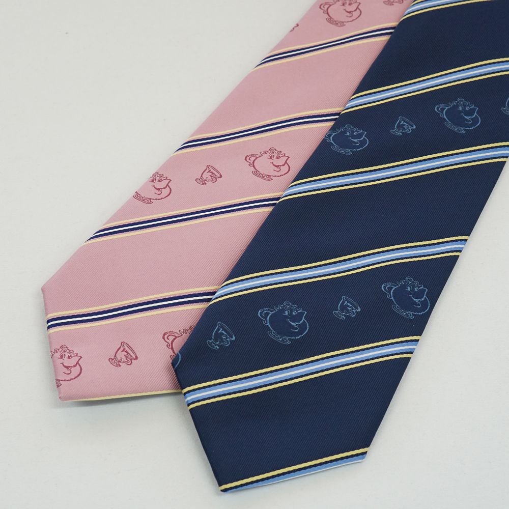 ディズニー／ネクタイ 　(美女と野獣　ストライプ柄)