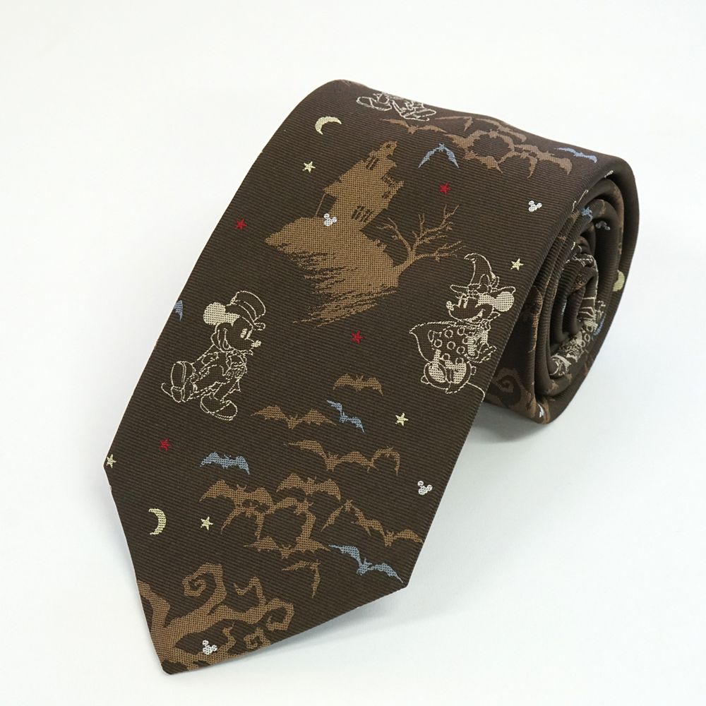 ディズニー／ネクタイ（ハロウィン・コウモリ柄）