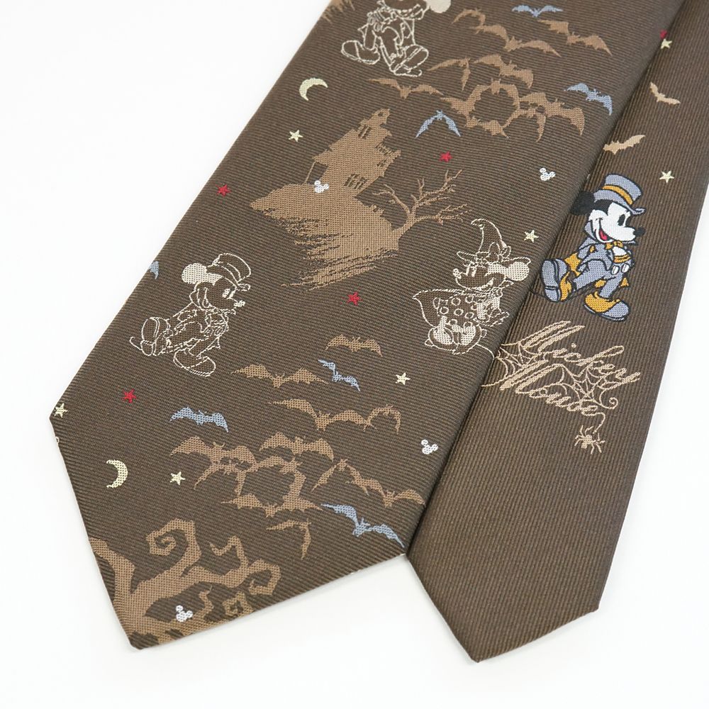 ディズニー／ネクタイ（ハロウィン・コウモリ柄）