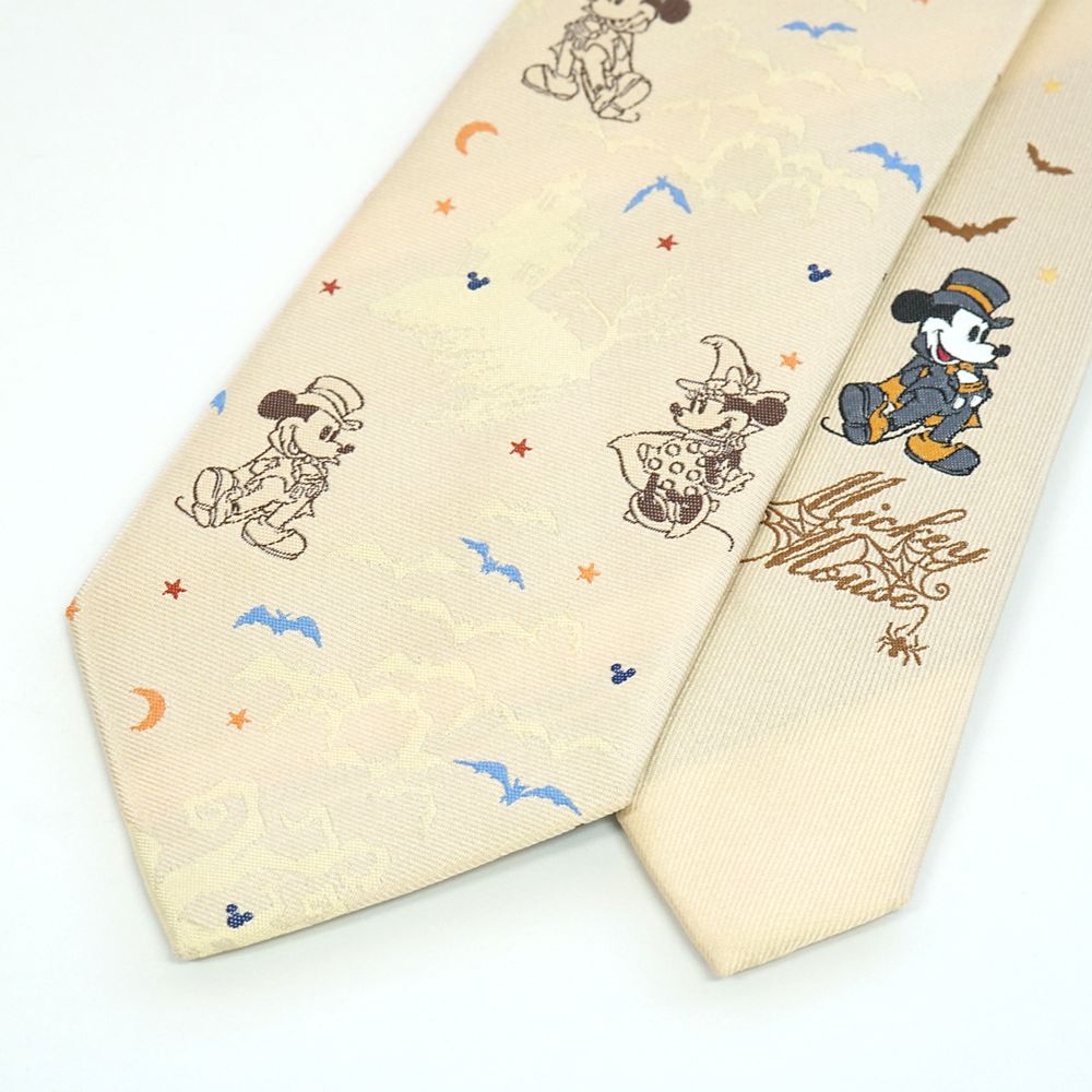 ディズニー／ネクタイ（ハロウィン・コウモリ柄）