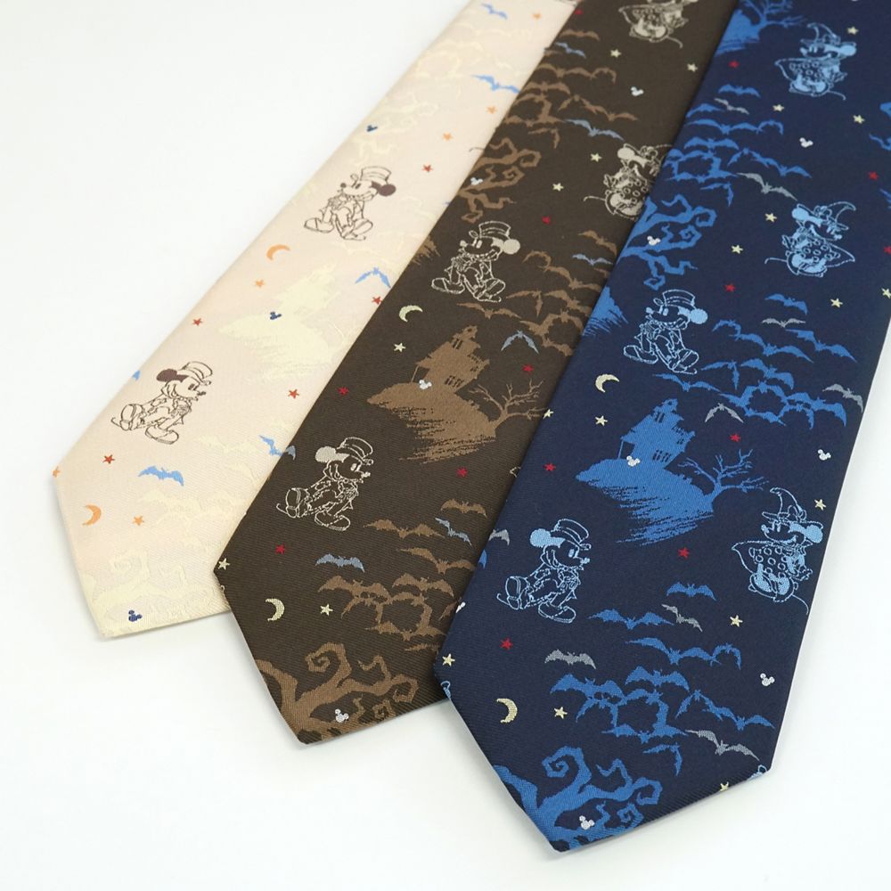 ディズニー／ネクタイ（ハロウィン・コウモリ柄）