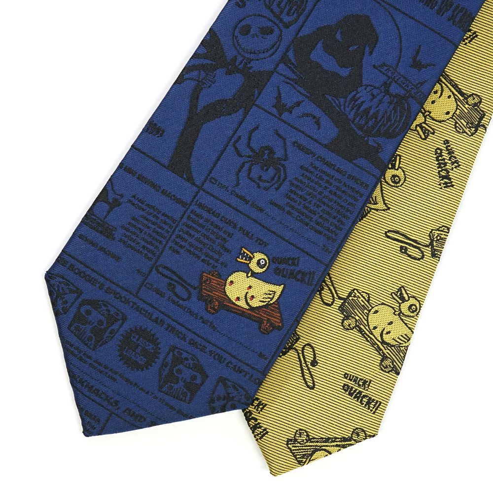 ディズニー／ネクタイ 　(ナイトメアー・ビフォア・クリスマス　キラーダック柄)