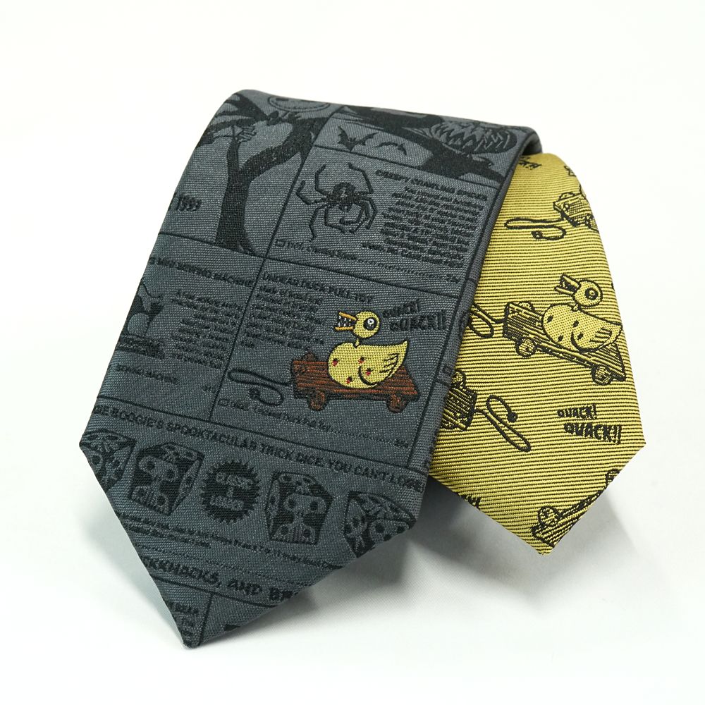 ディズニー／ネクタイ 　(ナイトメアー・ビフォア・クリスマス　キラーダック柄)