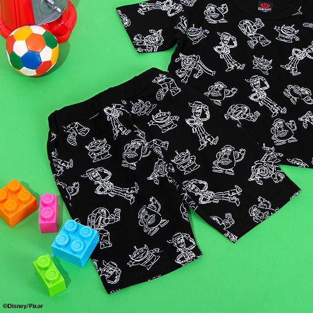 【ベビードール】 トイストーリー 総柄 ハーフパンツ 8471K (トップス別売り)