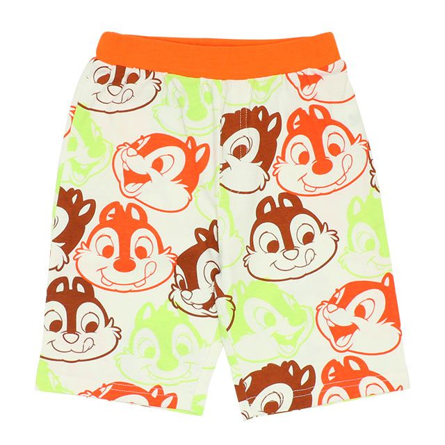 【ベビードール】チップ デール カラフル総柄ハーフパンツ 8473K (トップス別売) / ベビーサイズ キッズ ボトムス ショートパンツ 短パン 半ズボン 部屋着 ルームウェア リラックスウェア 天竺素材