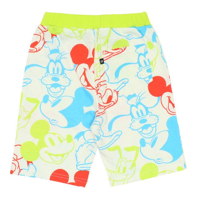 【ベビードール】ミッキー グーフィー カラフル総柄ハーフパンツ 8473K (トップス別売) / ベビーサイズ キッズ ボトムス ショートパンツ 短パン 半ズボン 部屋着 ルームウェア リラックスウェア 天竺素材