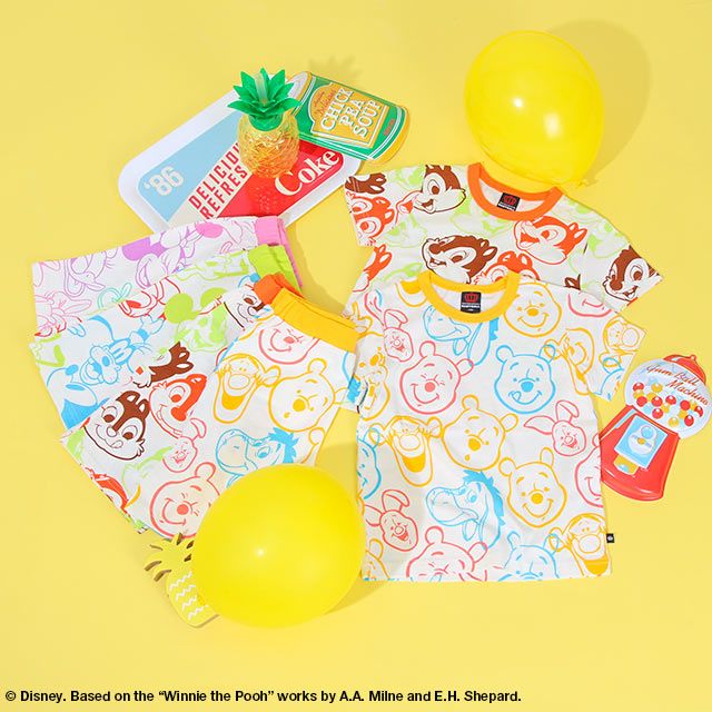 【ベビードール】プー 総柄Tシャツ 8474K (ボトム別売)