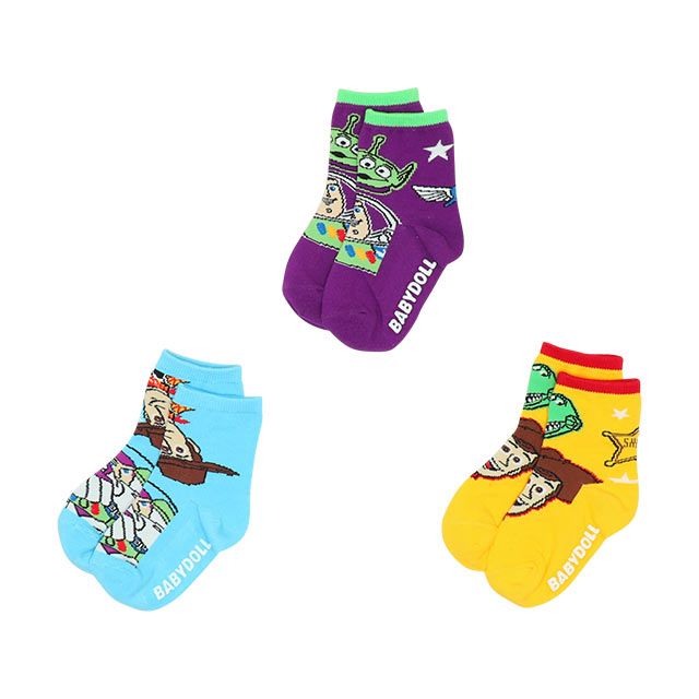【ベビードール】トイストーリー クルーソックスセット 8495