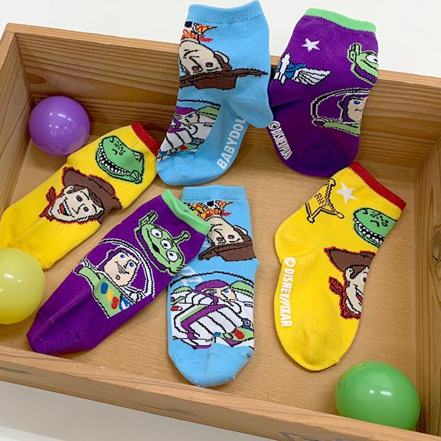 【ベビードール】トイストーリー クルーソックスセット 8495