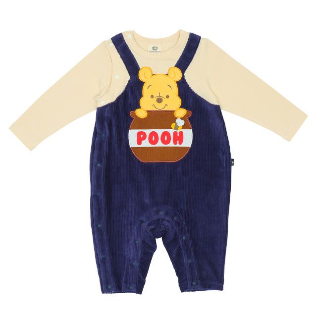 【ベビードール】プー サロペットロンパース 8523B