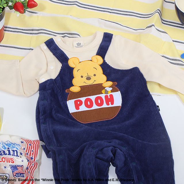 【ベビードール】プー サロペットロンパース 8523B