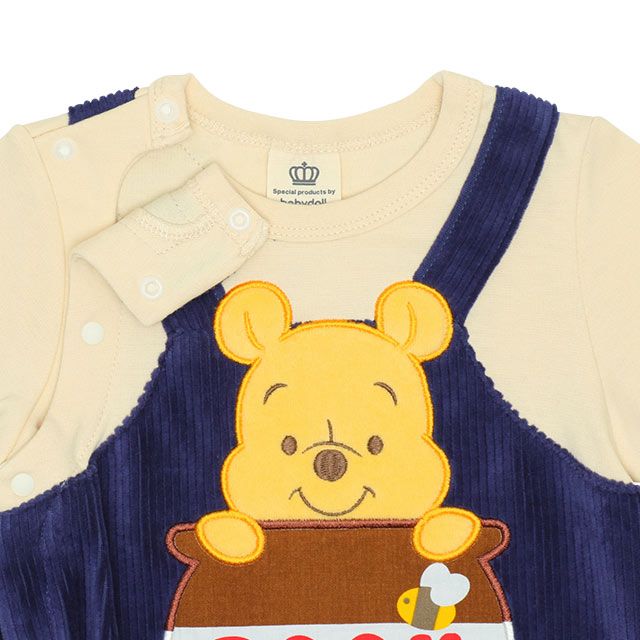 【ベビードール】プー サロペットロンパース 8523B