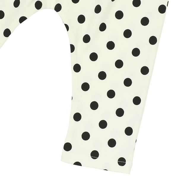 【ベビードール】ミニー セットアップ 上下2点セット 8526B / ベビーサイズ 赤ちゃん 出産祝い 贈り物 プレゼント ベビー服 長袖 Tシャツ ボトム 長ズボン パンツ ウエスト総ゴム ゴム穴付 モノトーン コーデセット