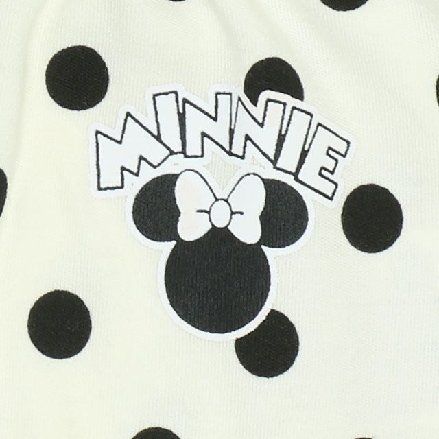 【ベビードール】ミニー セットアップ 上下2点セット 8526B / ベビーサイズ 赤ちゃん 出産祝い 贈り物 プレゼント ベビー服 長袖 Tシャツ ボトム 長ズボン パンツ ウエスト総ゴム ゴム穴付 モノトーン コーデセット