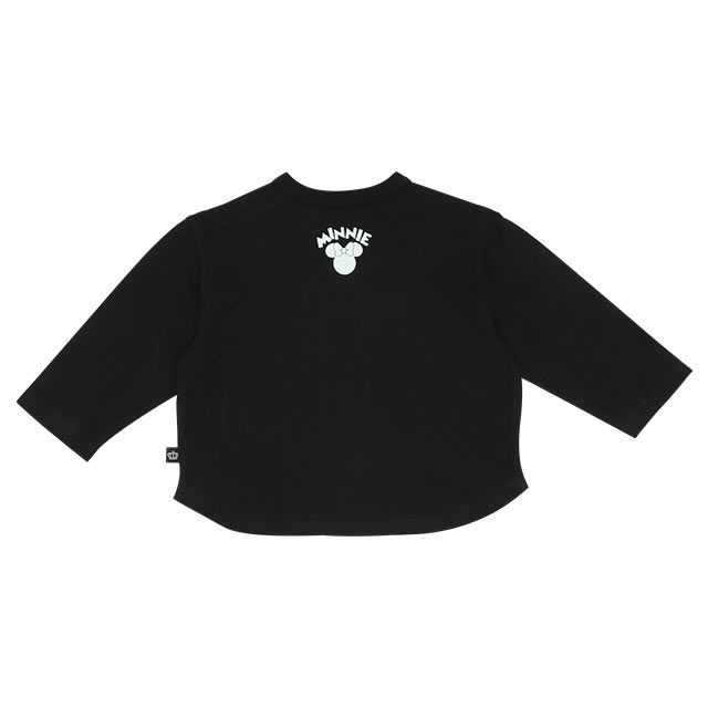 【ベビードール】ミニー セットアップ 上下2点セット 8526B / ベビーサイズ 赤ちゃん 出産祝い 贈り物 プレゼント ベビー服 長袖 Tシャツ ボトム 長ズボン パンツ ウエスト総ゴム ゴム穴付 モノトーン コーデセット