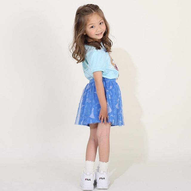 【ベビードール】エルサ プリンセス / チュールスカート 8557K / キッズ ボトムス ウエスト総ゴム ゴム穴付 ガーリーコーデ なりきる コスチューム