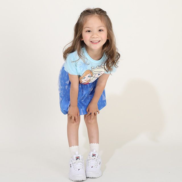 【ベビードール】エルサ プリンセス / チュールスカート 8557K / キッズ ボトムス ウエスト総ゴム ゴム穴付 ガーリーコーデ なりきる コスチューム