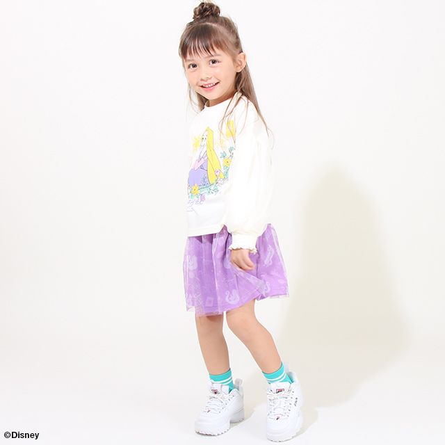 【ベビードール】ラプンツェル プリンセス / チュールスカート 8557K / キッズ ボトムス ウエスト総ゴム ゴム穴付 ガーリーコーデ なりきる コスチューム