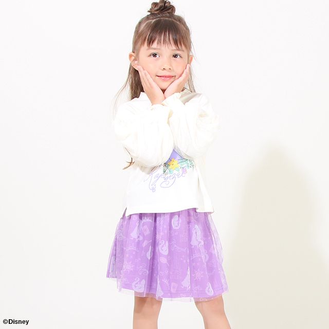 【ベビードール】ラプンツェル プリンセス / チュールスカート 8557K / キッズ ボトムス ウエスト総ゴム ゴム穴付 ガーリーコーデ なりきる コスチューム