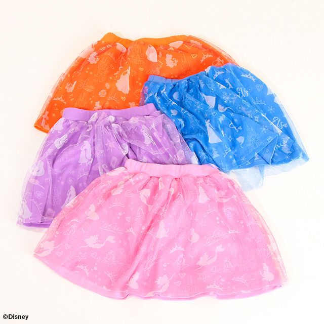 【ベビードール】アリエル プリンセス / チュールスカート 8557K / キッズ ボトムス ウエスト総ゴム ゴム穴付 ガーリーコーデ なりきる コスチューム