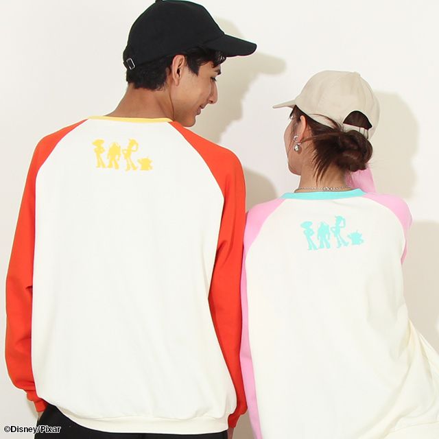 【ベビードール】ジェシー 親子お揃い キャラクタートレーナー 8660A / トイ・ストーリー 大人 ユニセックス 男女兼用 リンクコーデ ペアルック 親子コーデ トップス 長袖 クルーネック ゆったり