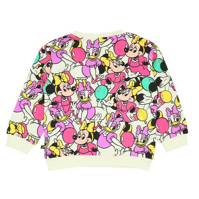 【ベビードール】ミニー 親子お揃い キャラクター3点セット 8698K / ベビーサイズ キッズ リンクコーデ ペアルック 親子コーデ トレーナー ロンT 長袖 ショルダーバッグ ポシェット お出かけ トータルコーディネート レトロ