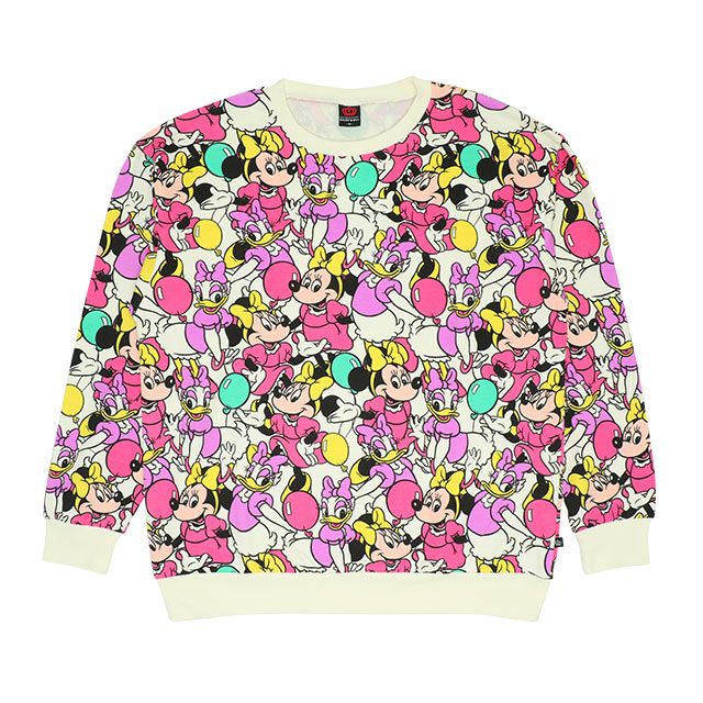 【ベビードール】ミニー 親子お揃い キャラクター3点セット 8699A / 大人 ユニセックス 男女兼用 リンクコーデ ペアルック 親子コーデ トレーナー ロンT Tシャツ 長袖 半袖 トータルコーデ