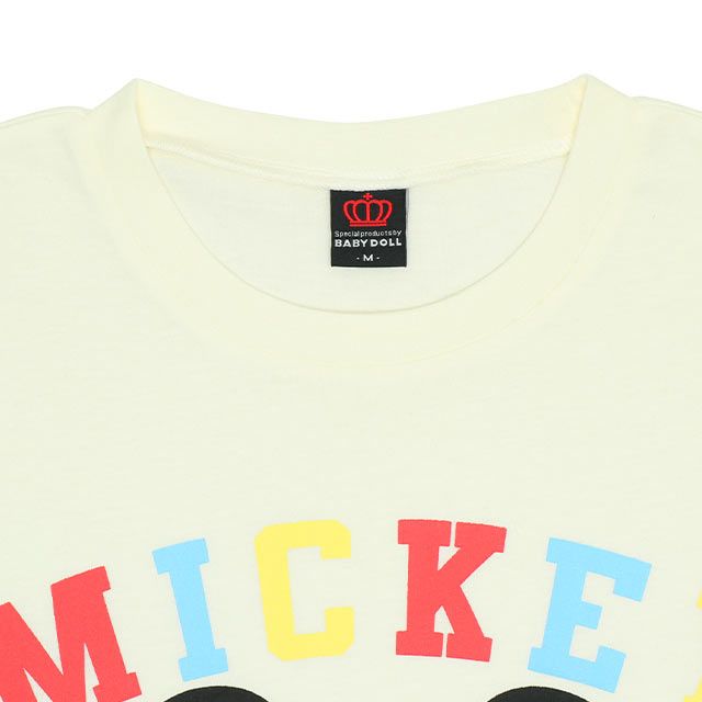 【ベビードール】ミニー 親子お揃い キャラクター3点セット 8699A / 大人 ユニセックス 男女兼用 リンクコーデ ペアルック 親子コーデ トレーナー ロンT Tシャツ 長袖 半袖 トータルコーデ