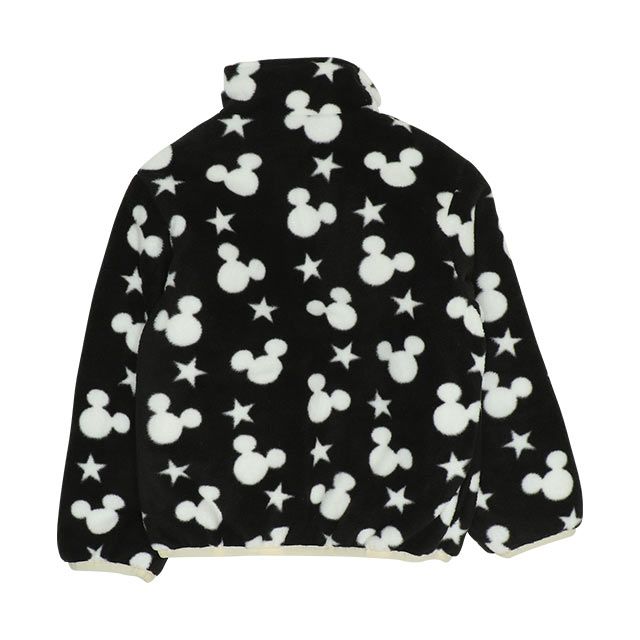 【ベビードール】ミッキー リバーシブル中綿アウター 8700K / ベビーサイズ キッズ トップス 長袖 アウター ジャケット ブルゾン ジャンパー 羽織 中綿 フリース 80・90cmファスナーガード付き あったか 秋冬