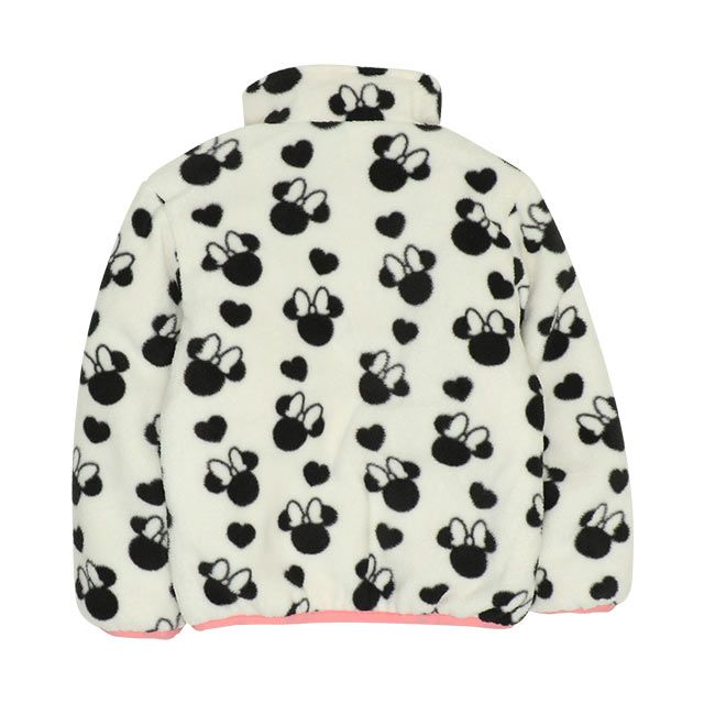 【ベビードール】ミニー リバーシブル中綿アウター 8700K / ベビーサイズ キッズ トップス 長袖 アウター ジャケット ブルゾン ジャンパー 羽織 中綿 フリース 80・90cmファスナーガード付き あったか 秋冬