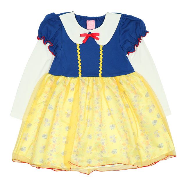 【ベビードール】白雪姫 なりきるワンピース 8724K / ベビーサイズ キッズ 長袖 ワンピ スカート 仮装 コスチューム コスプレ プリンセス お姫様 ガーリー