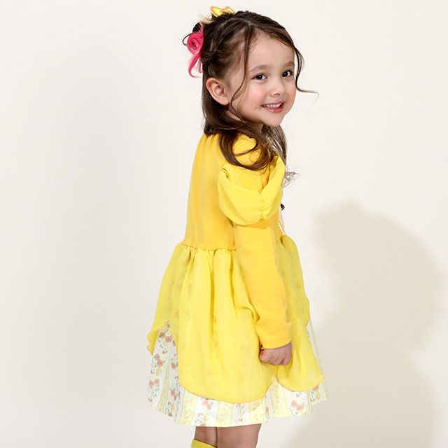 【ベビードール】ベル なりきるワンピース 8724K / ベビーサイズ キッズ 長袖 ワンピ スカート 仮装 コスチューム コスプレ プリンセス お姫様 ガーリー