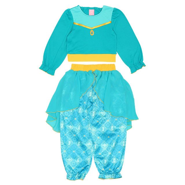 【ベビードール】ジャスミン なりきるワンピース 8724K / ベビーサイズ キッズ 長袖 ズボン パンツ セットアップ 仮装 コスチューム コスプレ プリンセス お姫様 ガーリー